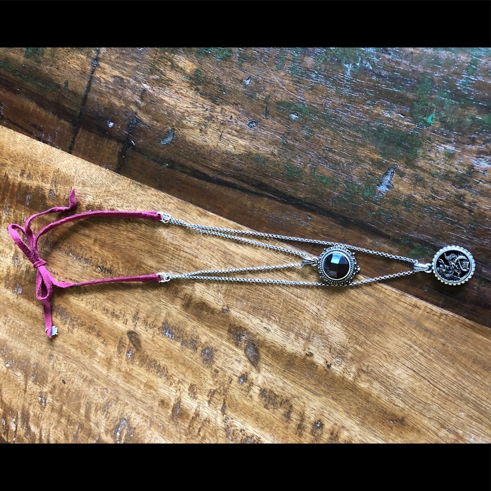 Lucky Brand Antique Silver and Gold Necklace